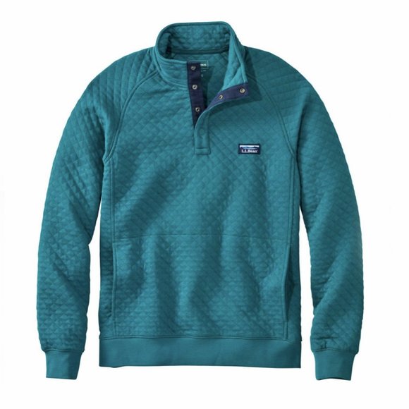 L.L. Bean Other - L.L. Bean Quilted Snap Sweatshirt Pullover